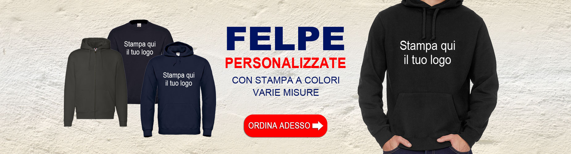 Felpe personalizzate